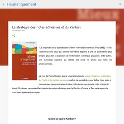 La stratégie des notes adhésives et du Kanban