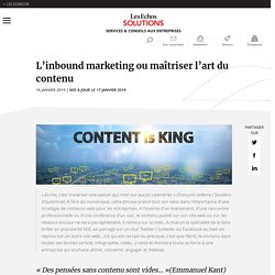 stratégie de contenu et content marketing