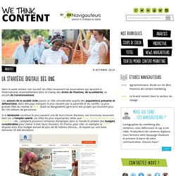 La stratégie digitale des ONG - We think content