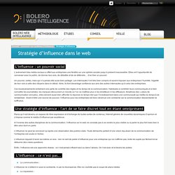 Stratégie d’influence / Conseil : concevoir vos systèmes d'influence / Home - Bolero Web Intelligence