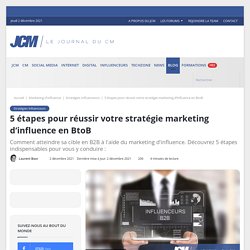 5 étapes pour réussir votre stratégie marketing d’influence en B2B