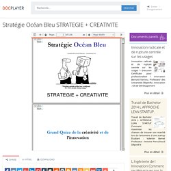 ⭐Stratégie Océan Bleu STRATEGIE + CREATIVITE