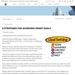 8 Strategies for Achieving SMART Goals