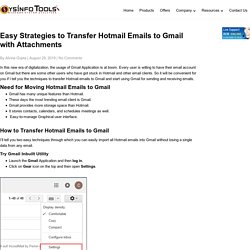 Easy Strategies to Transfer Hotmail Emails to Gmail with Attachments