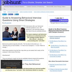 Smart Strategies to Answer Behavioral Interview Questions