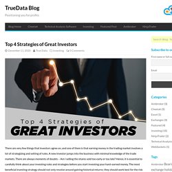 Top 4 Strategies of Great Investors