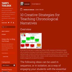 10 Creative Strategies for Teaching Chronological Narratives