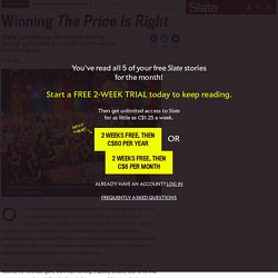 Winning: Strategies for the Price is Right