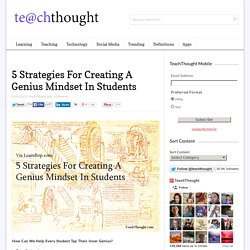 5 Strategies For Creating A Genius Mindset In Students