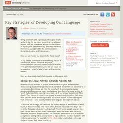 Key Strategies for Developing Oral Language