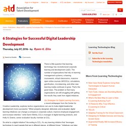 6 Strategies for Successful Digital Leadership Development