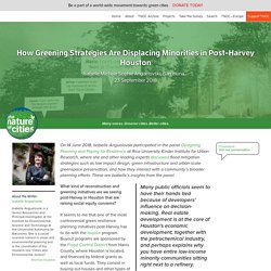How Greening Strategies Are Displacing Minorities in Post-Harvey Houston – The Nature of Cities