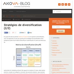 Stratégies de diversification (2/2)