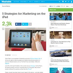 5 Strategies for Marketing on the iPad