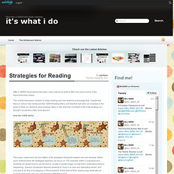 Strategies for Reading « It's What I Do