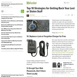 Top 10 Strategies for Getting Back Your Lost or Stolen Stuff