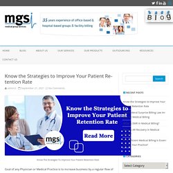 Know the Strategies to Improve Your Patient Retention Rate - MGSI-Blog