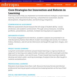 Core Strategies for Innovation and Reform in Learning
