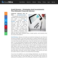 Scott Droney - Strategies And Investments The Ultimate Financial Advisor