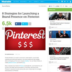 8 Strategies for Launching a Brand Presence on Pinterest