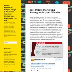 Best Online Marketing Strategies for your Website – Online Marketing- Graphic Design & Animation Company- Mediatricks Multimedia Pvt. Ltd.