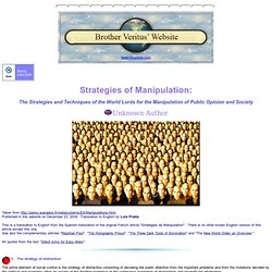 Strategies of Manipulation