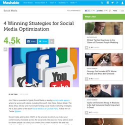 4 Winning Strategies for Social Media Optimization