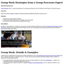 Group Work Strategies from a Group Processes Expert