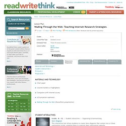 Wading Through the Web: Teaching Internet Research Strategies