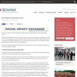 5 Strategies for Scaling Social Impact