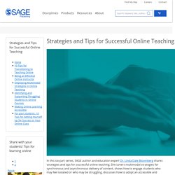 Strategies and Tips for Successful Online Teaching