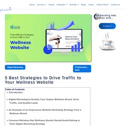 5 Best Strategies to Drive Traffic to Your Wellness Website