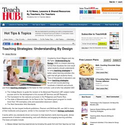 Teaching Strategies: Understanding By Design