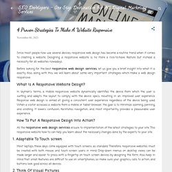 4 Proven Strategies To Make A Website Responsive