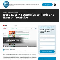 Best-Ever 7 Strategies to Rank and Earn on YouTube - Local SEO Search Inc.