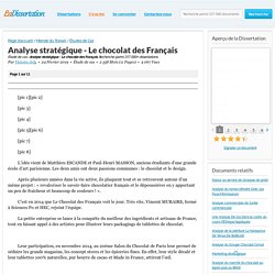 Analyse stratégique - Le chocolat des Français - Étude de cas - Victoire Joly