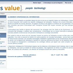 Alignement stratégique de l'informatique