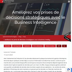 Améliorez vos prises de décisions stratégiques avec le Business Intelligence