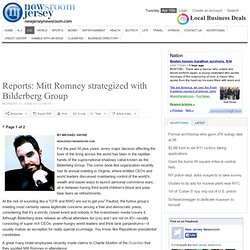 Reports: Mitt Romney strategized with Bilderberg Group