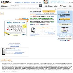 BGI Strategy on a Page: Amazon.co.uk: Deri ap John Llewellyn Davies
