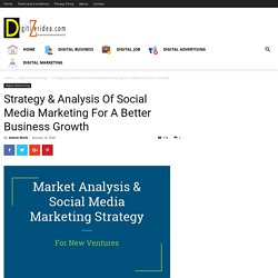 Strategy & Analysis Of Social Media Marketing For A Better Business Growth