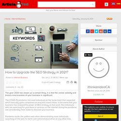 How to Upgrade the SEO Strategy in 2021?