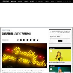 Culture Eats Strategy For Lunch