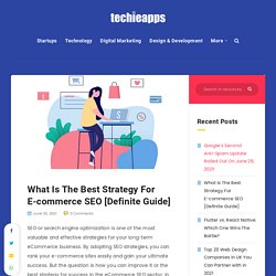 What Is The Best Strategy For eCommerce SEO [Definite Guide]