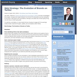 Web Strategy: The Evolution of Brands on Twitter &quot; Web Strategy by ...