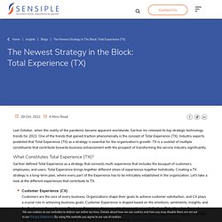 The Newest Strategy in the Block: Total Experience (TX)