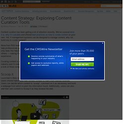 Content Strategy: Exploring Content Curation Tools