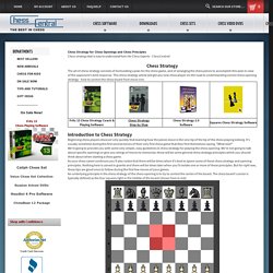 Chess Strategy for Chess Openings and Chess Principles