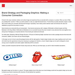 Brand Strategy and Packaging Graphics: Making a Consumer Connection — Studio One Eleven