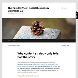Why content strategy only tells half the story